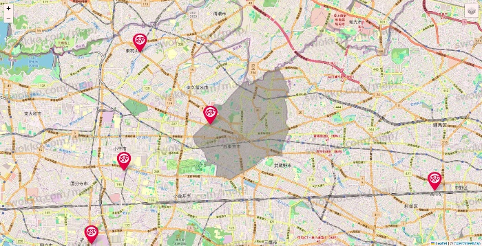 東京都のロピアの店舗地図