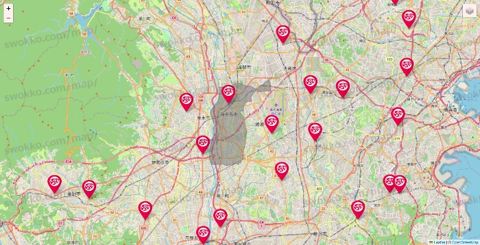 神奈川県のロピアの店舗地図