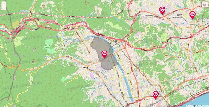 神奈川県のロピアの店舗地図