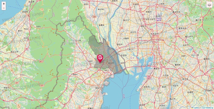 三重県のロピアの店舗地図