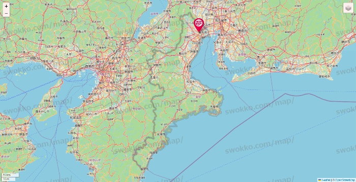 三重県のロピアの店舗地図