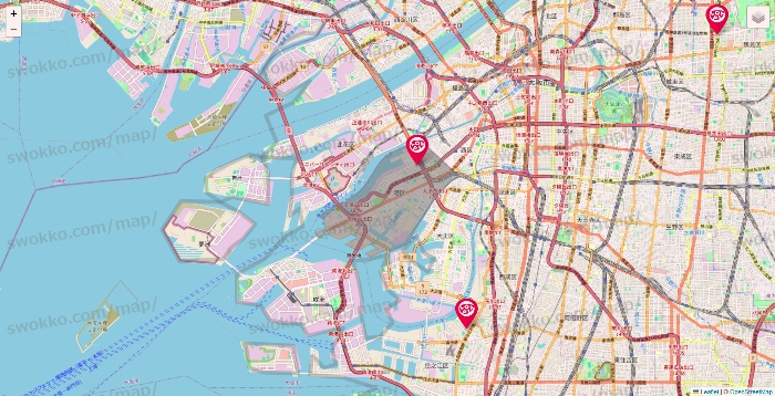 大阪府のロピアの店舗地図