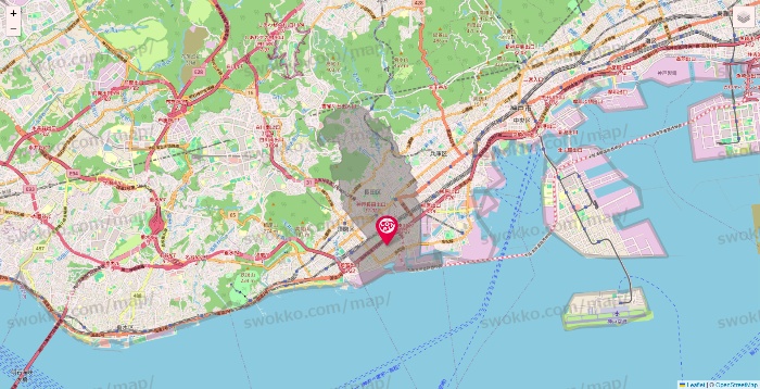 兵庫県のロピアの店舗地図