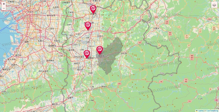 奈良県のロピアの店舗地図
