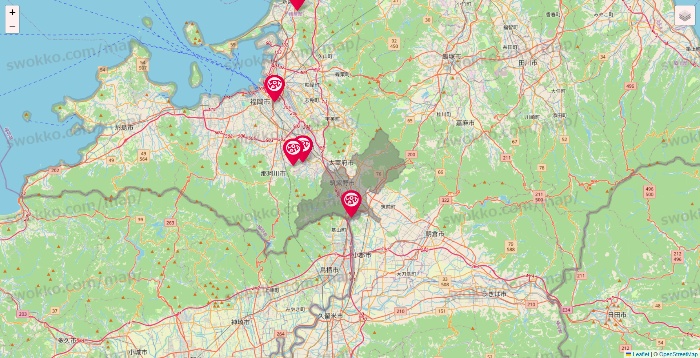 福岡県のロピアの店舗地図