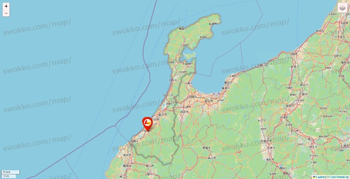 石川県のロッテリアの店舗地図