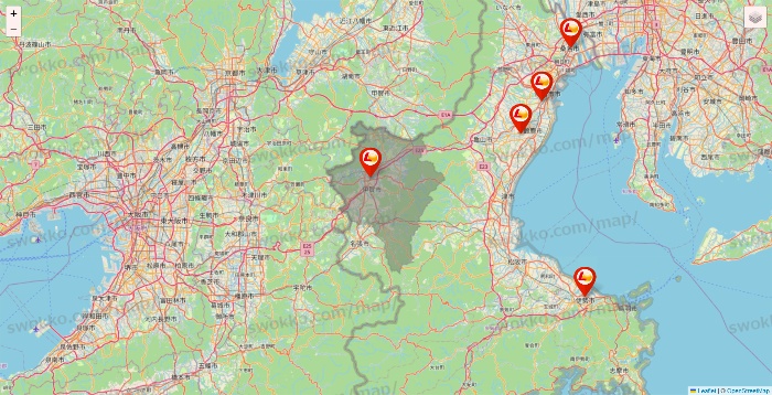 三重県のロッテリアの店舗地図
