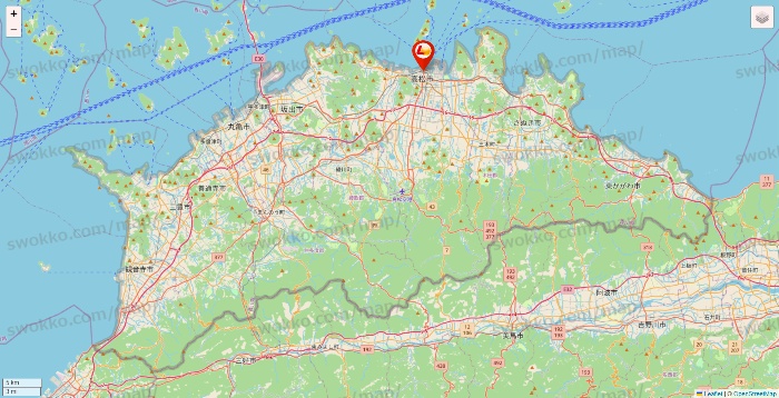 香川県のロッテリアの店舗地図