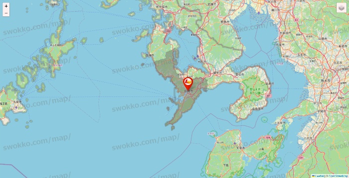長崎県のロッテリアの店舗地図
