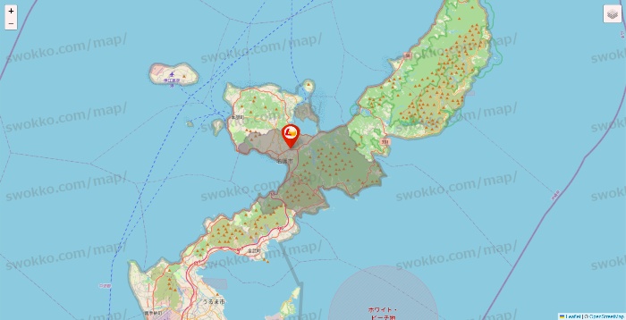 沖縄県のロッテリアの店舗地図