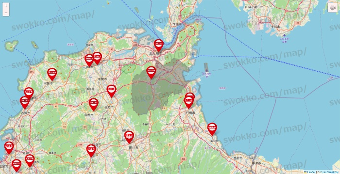 福岡県のルミエールの店舗地図