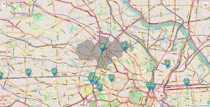 東京都のマンボー（MANBOO!）の店舗地図