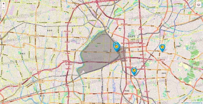 愛知県のマンボー（MANBOO!）の店舗地図