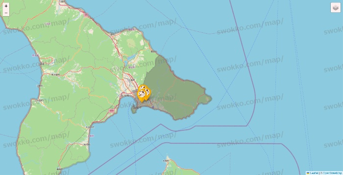 北海道のまねきねこの店舗地図