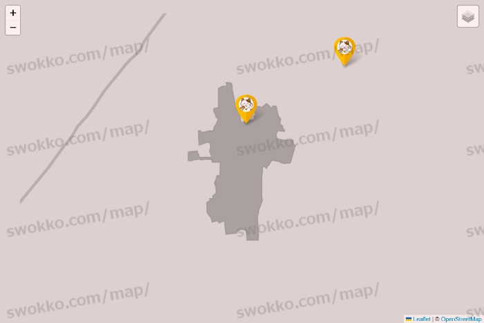 石川県のまねきねこの店舗地図