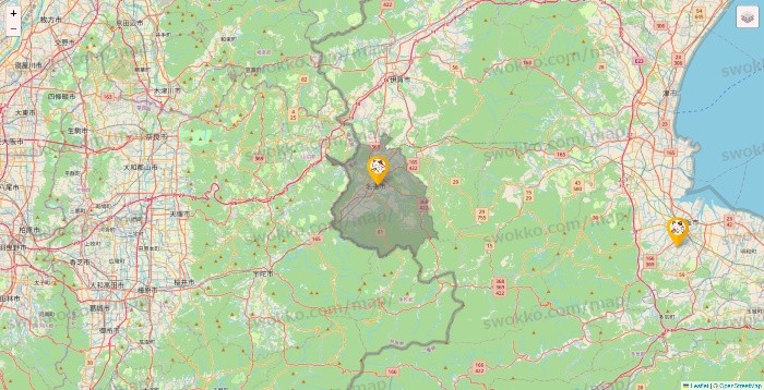 三重県のまねきねこの店舗地図