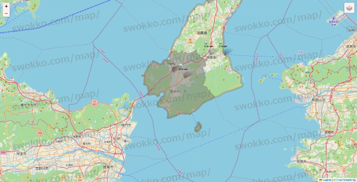 兵庫県のマルナカの店舗地図