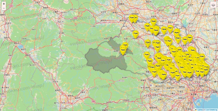 埼玉県のマツモトキヨシの店舗地図