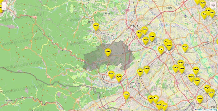 埼玉県のマツモトキヨシの店舗地図