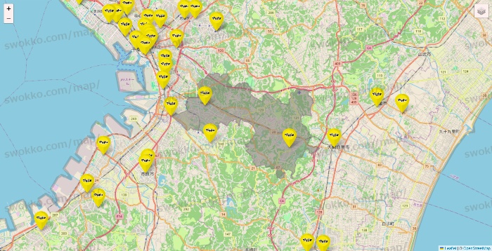 千葉県のマツモトキヨシの店舗地図