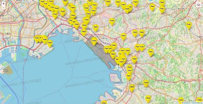 千葉県のマツモトキヨシの店舗地図