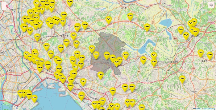 千葉県のマツモトキヨシの店舗地図