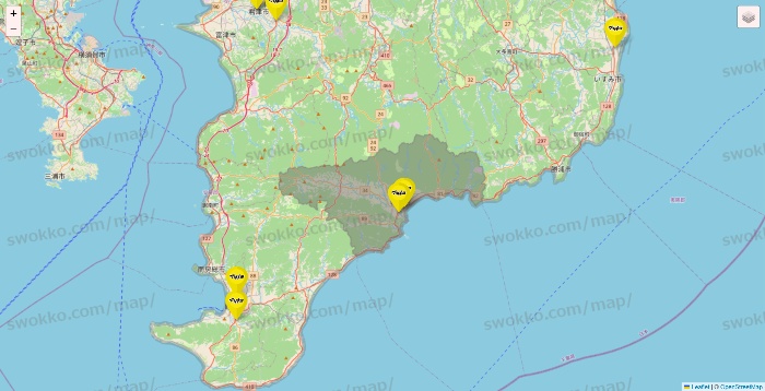 千葉県のマツモトキヨシの店舗地図