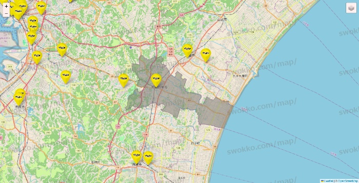 千葉県のマツモトキヨシの店舗地図