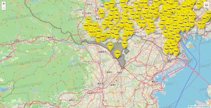 東京都のマツモトキヨシの店舗地図
