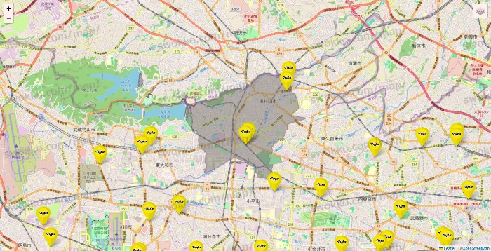 東京都のマツモトキヨシの店舗地図