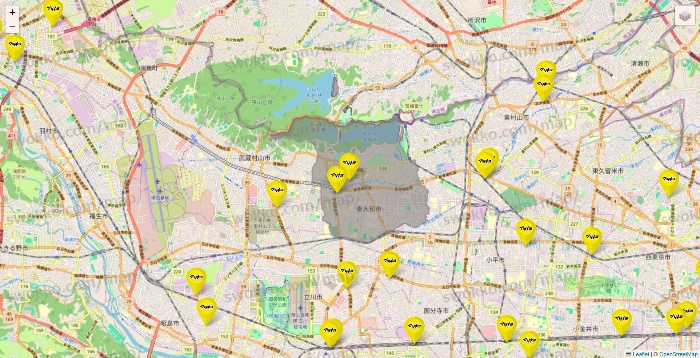 東京都のマツモトキヨシの店舗地図