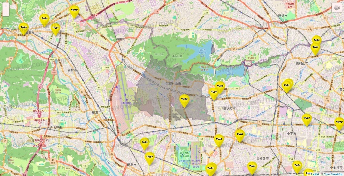 東京都のマツモトキヨシの店舗地図