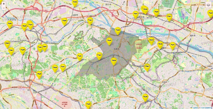 東京都のマツモトキヨシの店舗地図