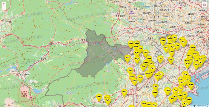 神奈川県のマツモトキヨシの店舗地図