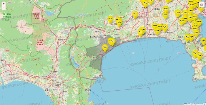 神奈川県のマツモトキヨシの店舗地図