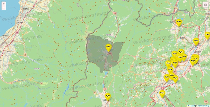 長野県のマツモトキヨシの店舗地図