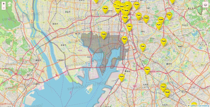 愛知県のマツモトキヨシの店舗地図
