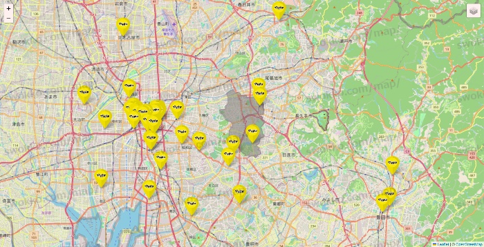 愛知県のマツモトキヨシの店舗地図