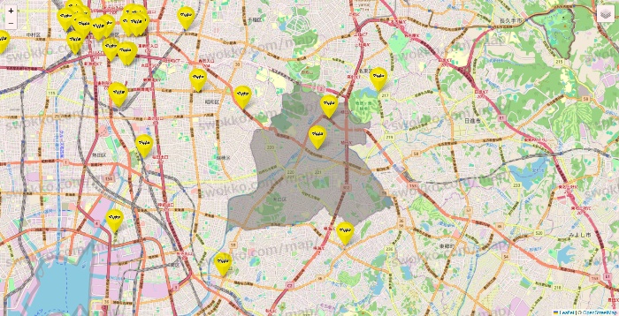 愛知県のマツモトキヨシの店舗地図