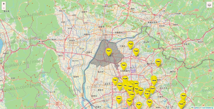 愛知県のマツモトキヨシの店舗地図