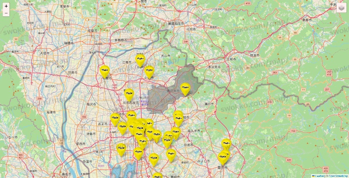 愛知県のマツモトキヨシの店舗地図