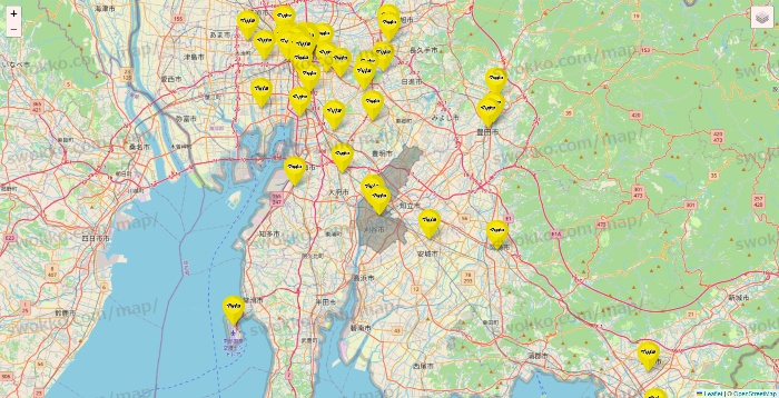 愛知県のマツモトキヨシの店舗地図