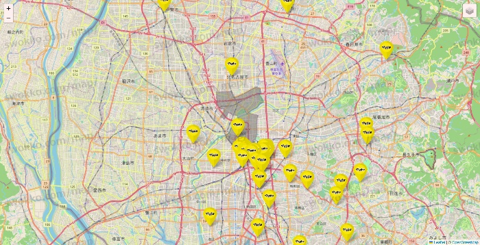 愛知県のマツモトキヨシの店舗地図