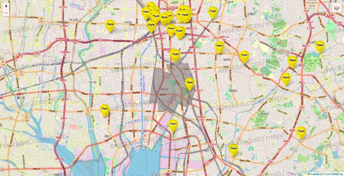 愛知県のマツモトキヨシの店舗地図