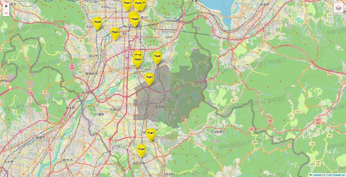 京都府のマツモトキヨシの店舗地図