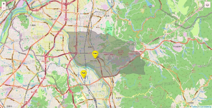 京都府のマツモトキヨシの店舗地図