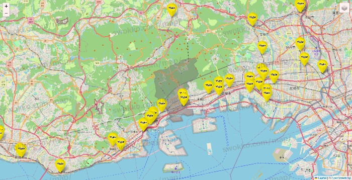 兵庫県のマツモトキヨシの店舗地図