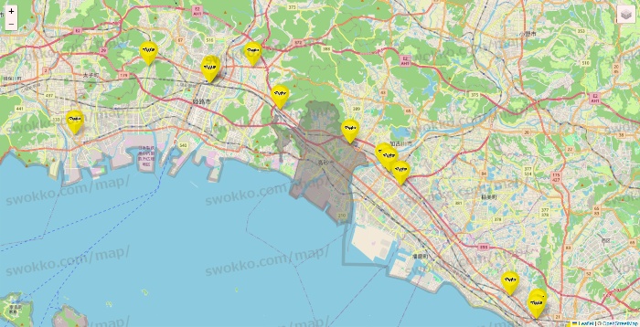 兵庫県のマツモトキヨシの店舗地図