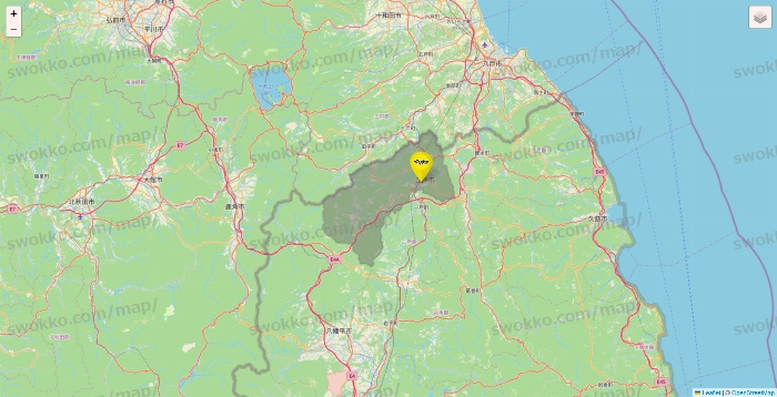 岩手県のマツモトキヨシの店舗地図