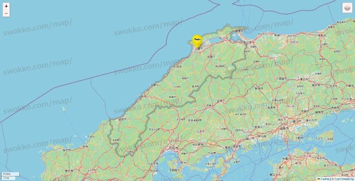 島根県のマツモトキヨシの店舗地図